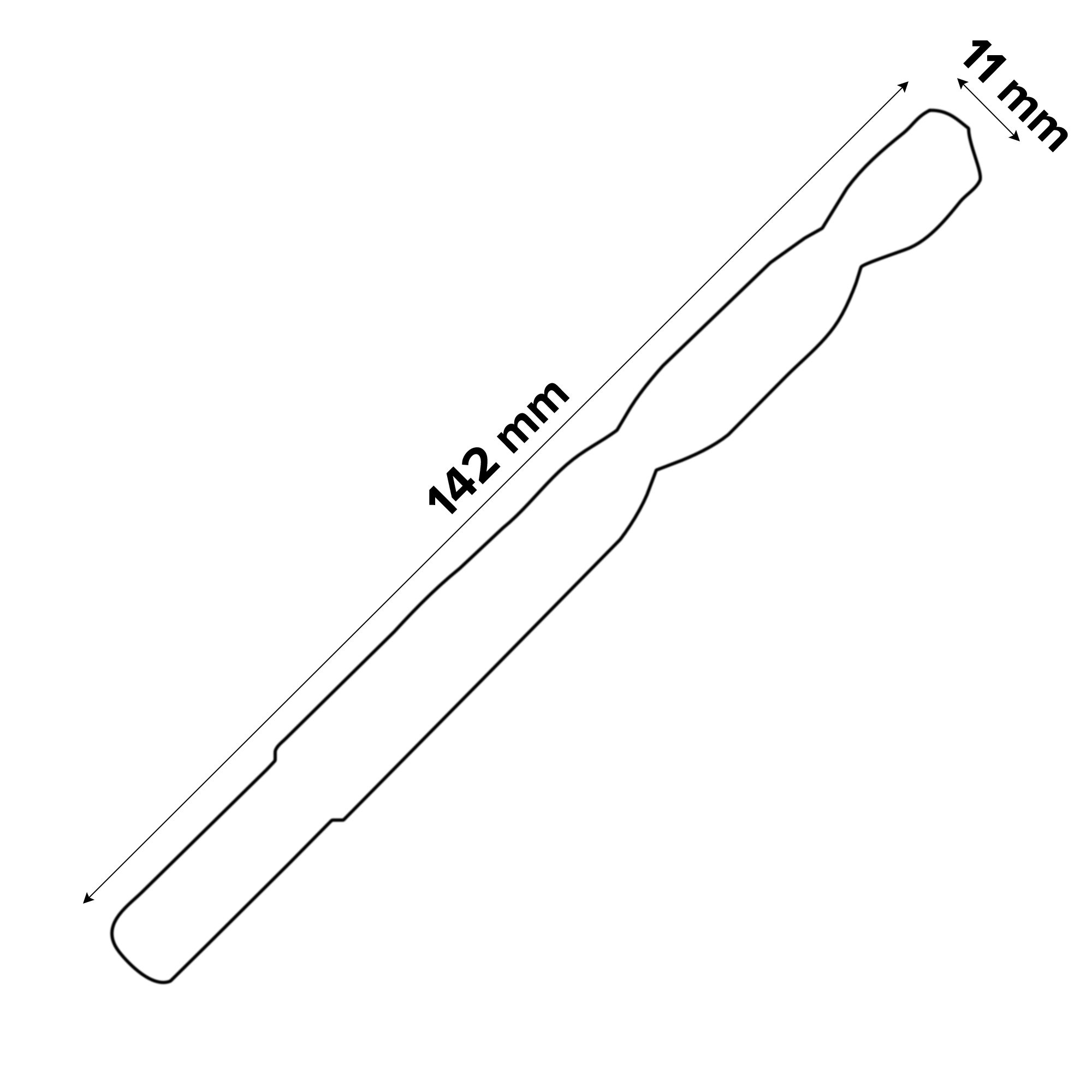 Universal Metal Drill bit (Dia)11mm (L)142mm