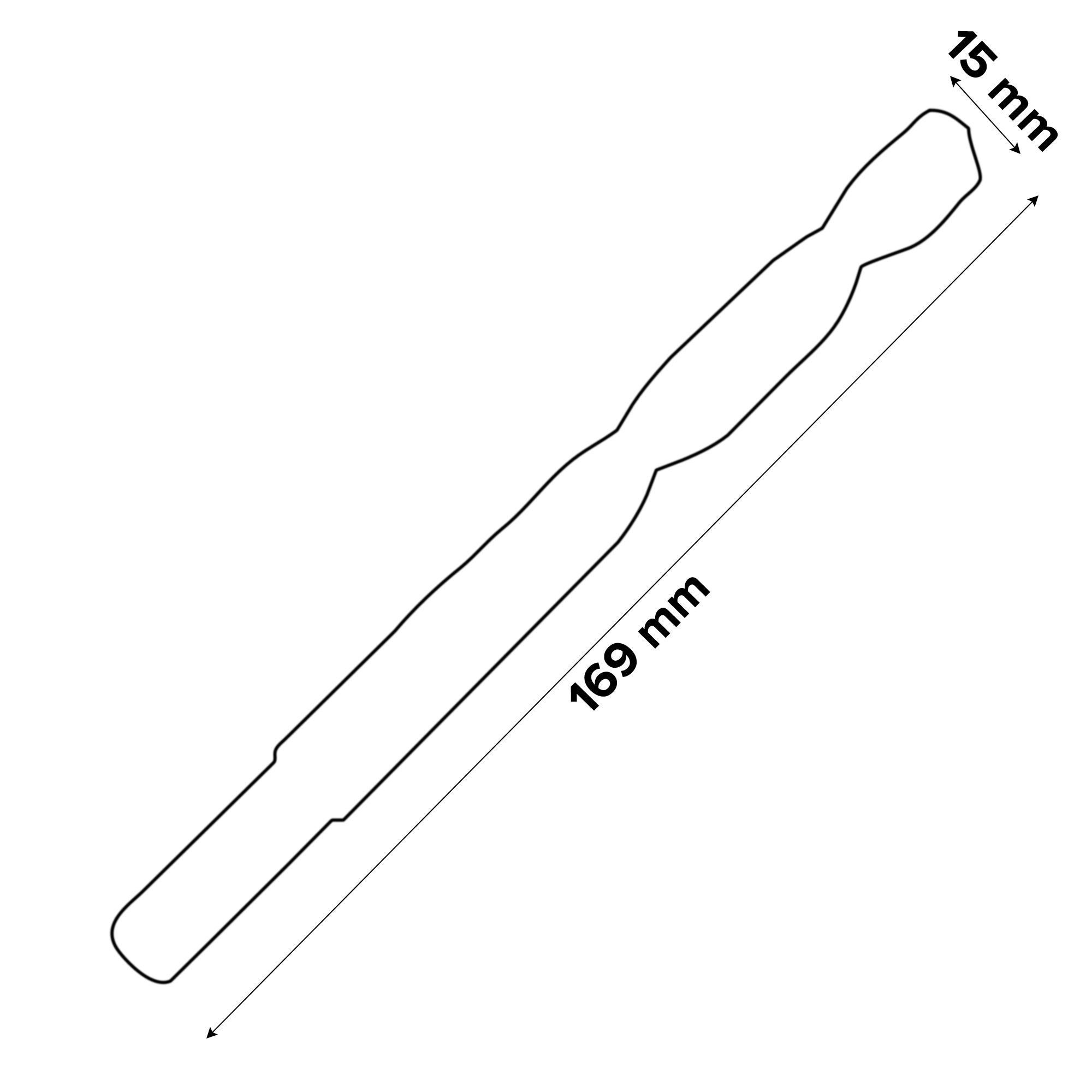 Universal Metal Drill bit (Dia)15mm (L)169mm
