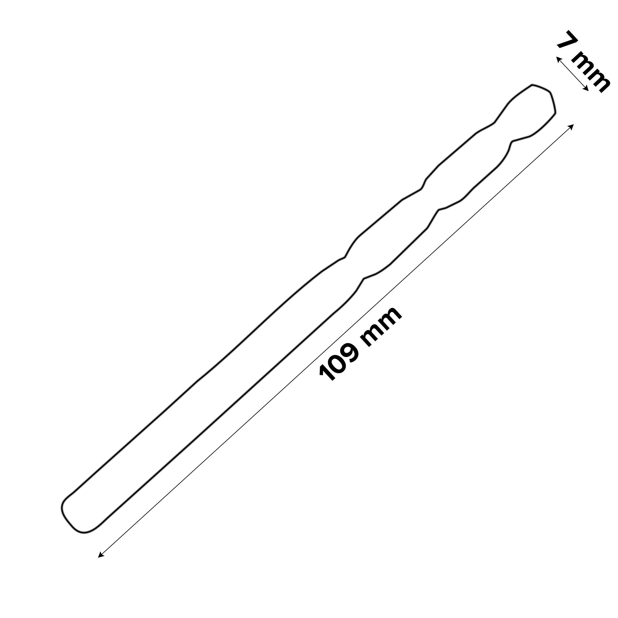 Universal Metal Drill bit (Dia)7mm (L)109mm