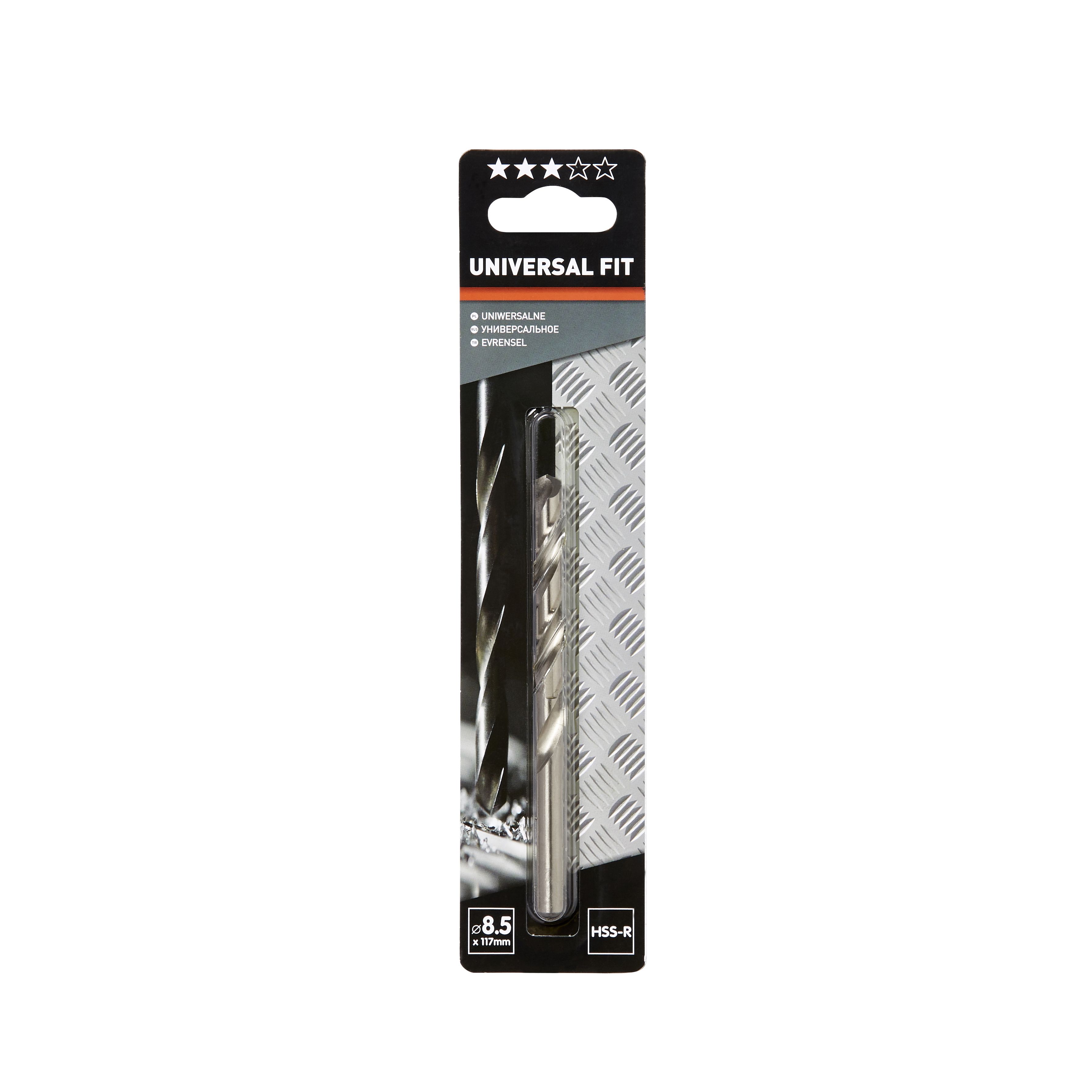 Universal Metal Drill bit (Dia)8.5mm (L)117mm