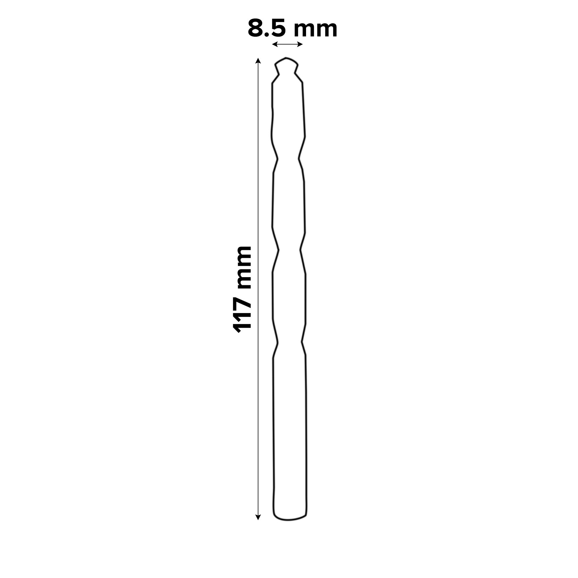 Universal Metal Drill bit (Dia)8.5mm (L)117mm