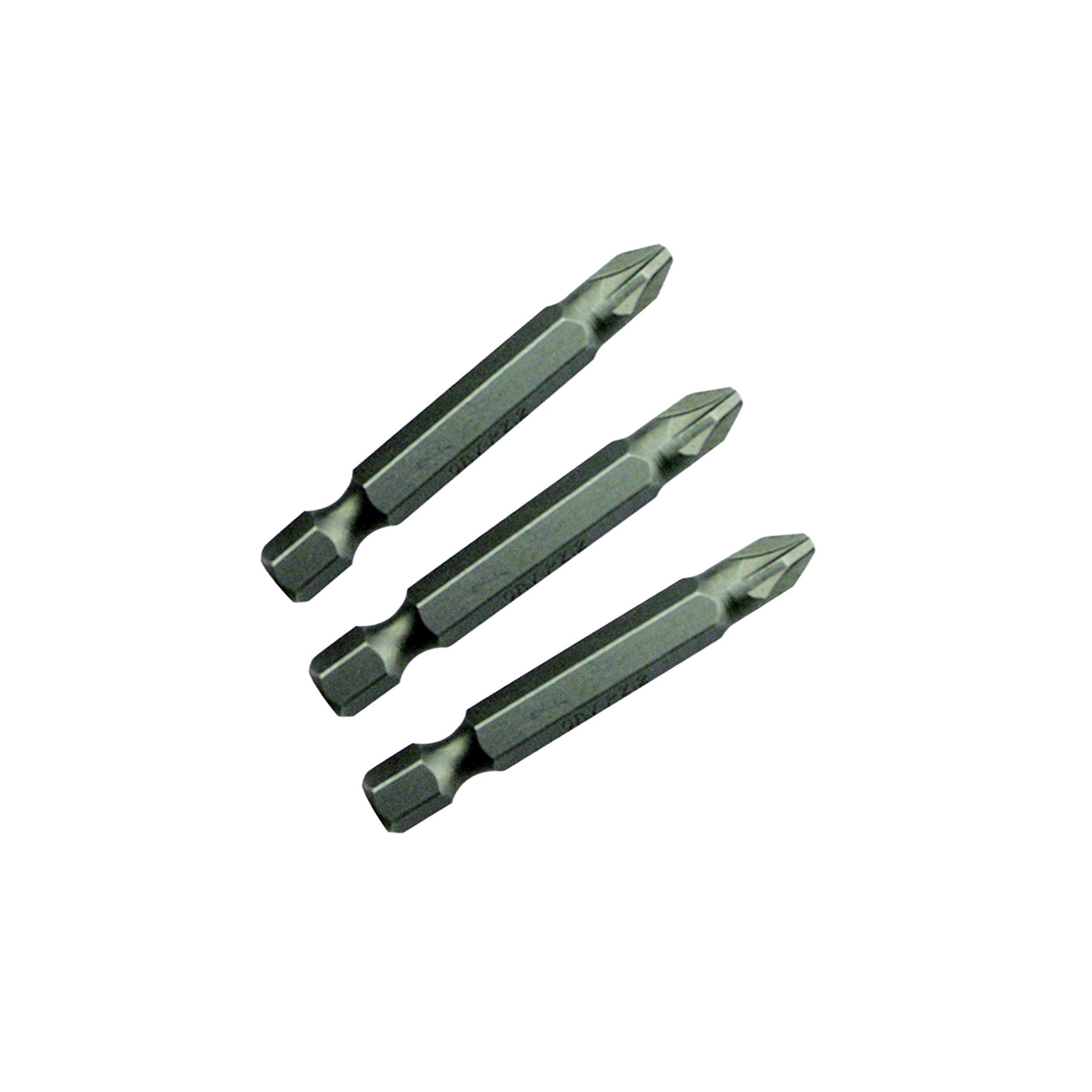 Universal PZ Screwdriver bits (L)50mm, Pack of 3