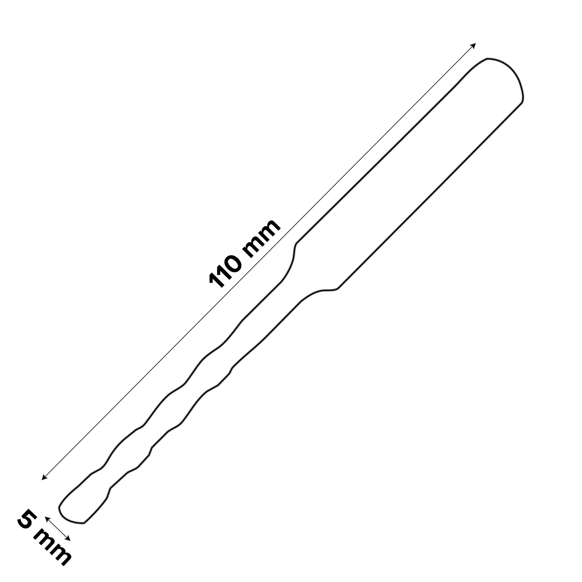 Universal SDS plus Masonry Drill bit (Dia)5mm (L)110mm