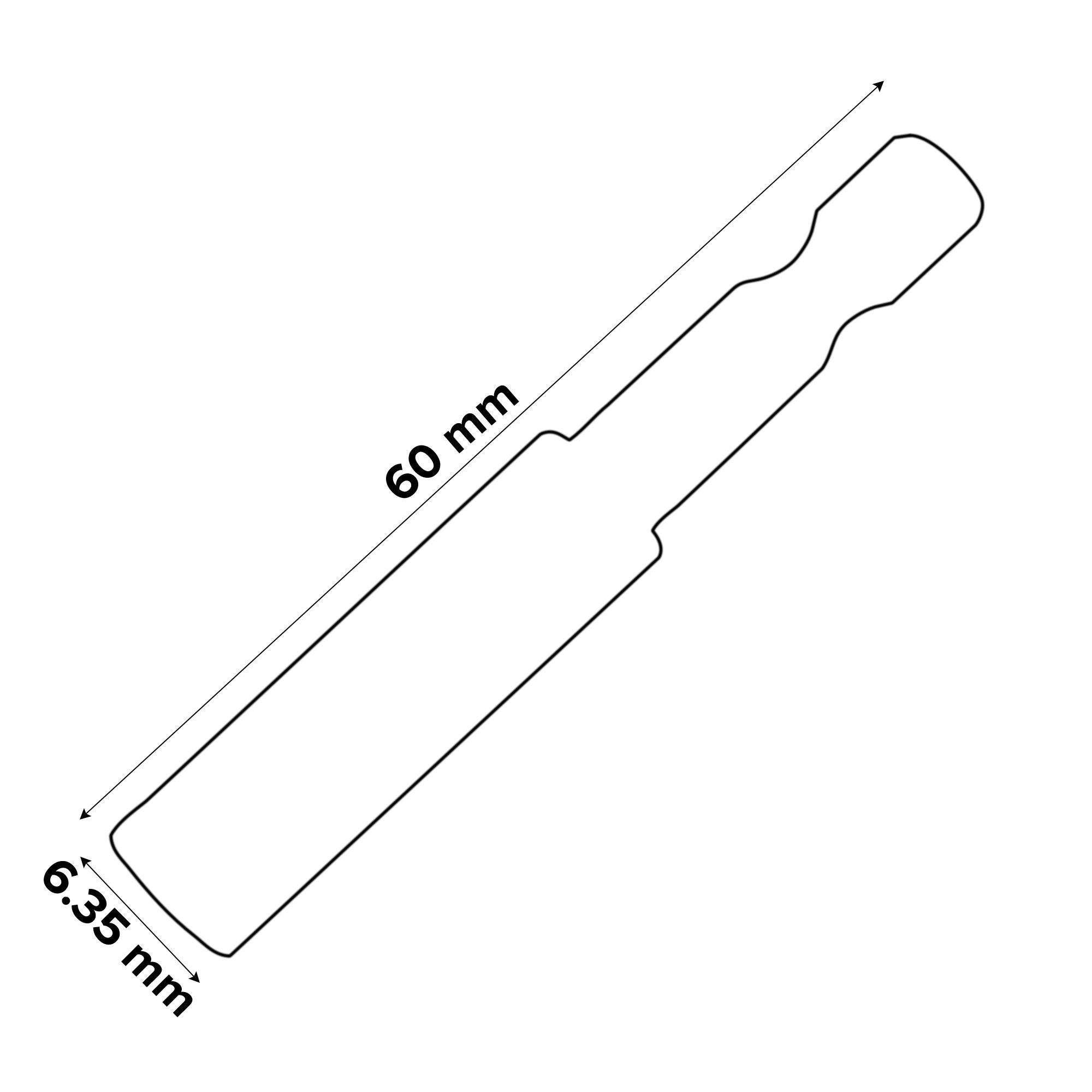 Universal Steel tube Magnetic bit holder (L)60mm