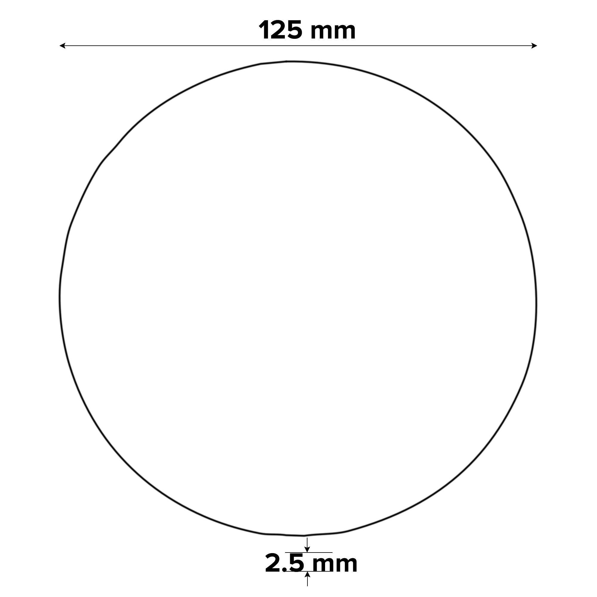 Universal Stone Cutting disc 125mm x 2.5mm x 22.2mm