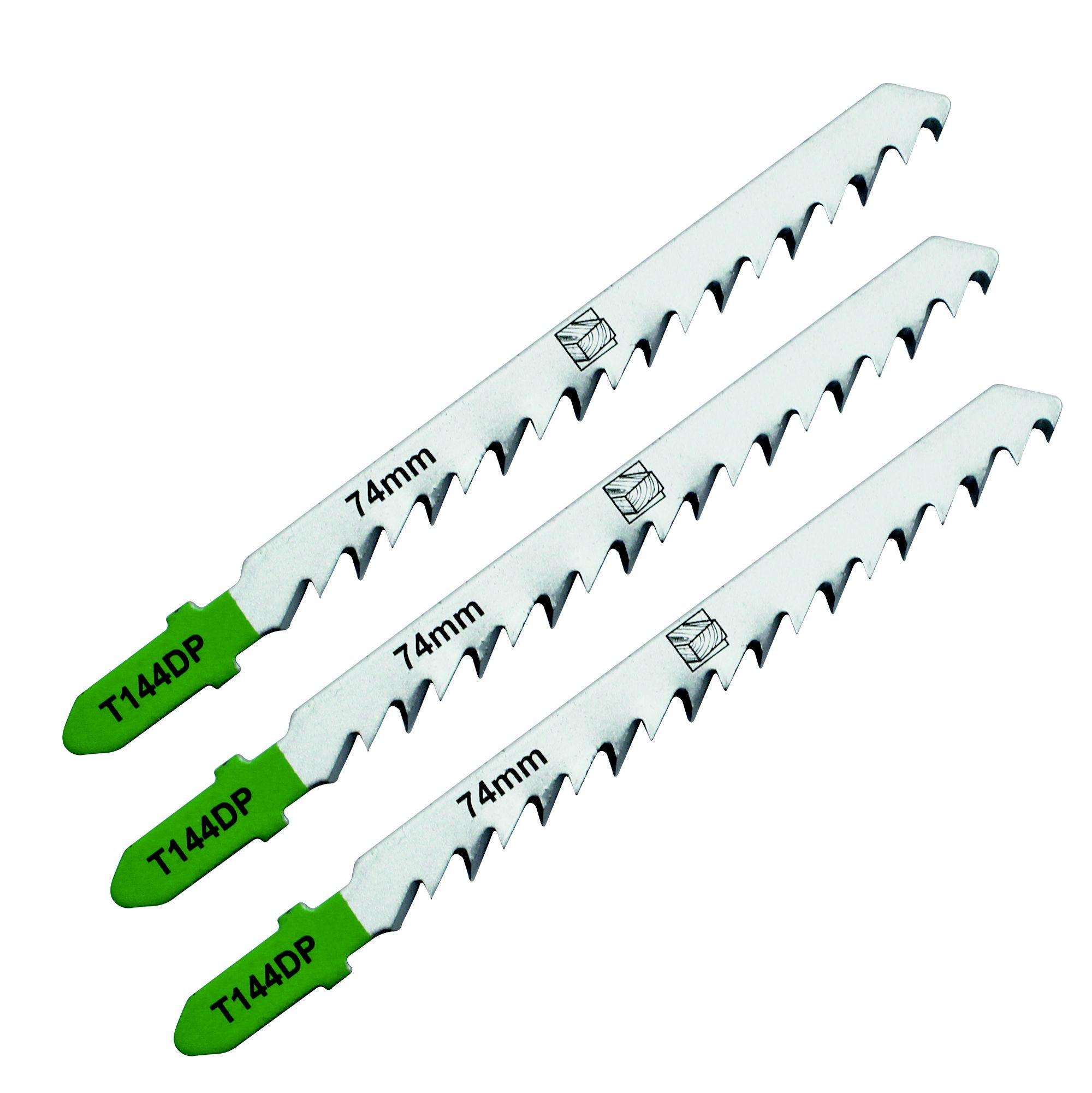 Universal T-shank Jigsaw blade SJG51246 (T144DP) (L)100mm, Pack of 3