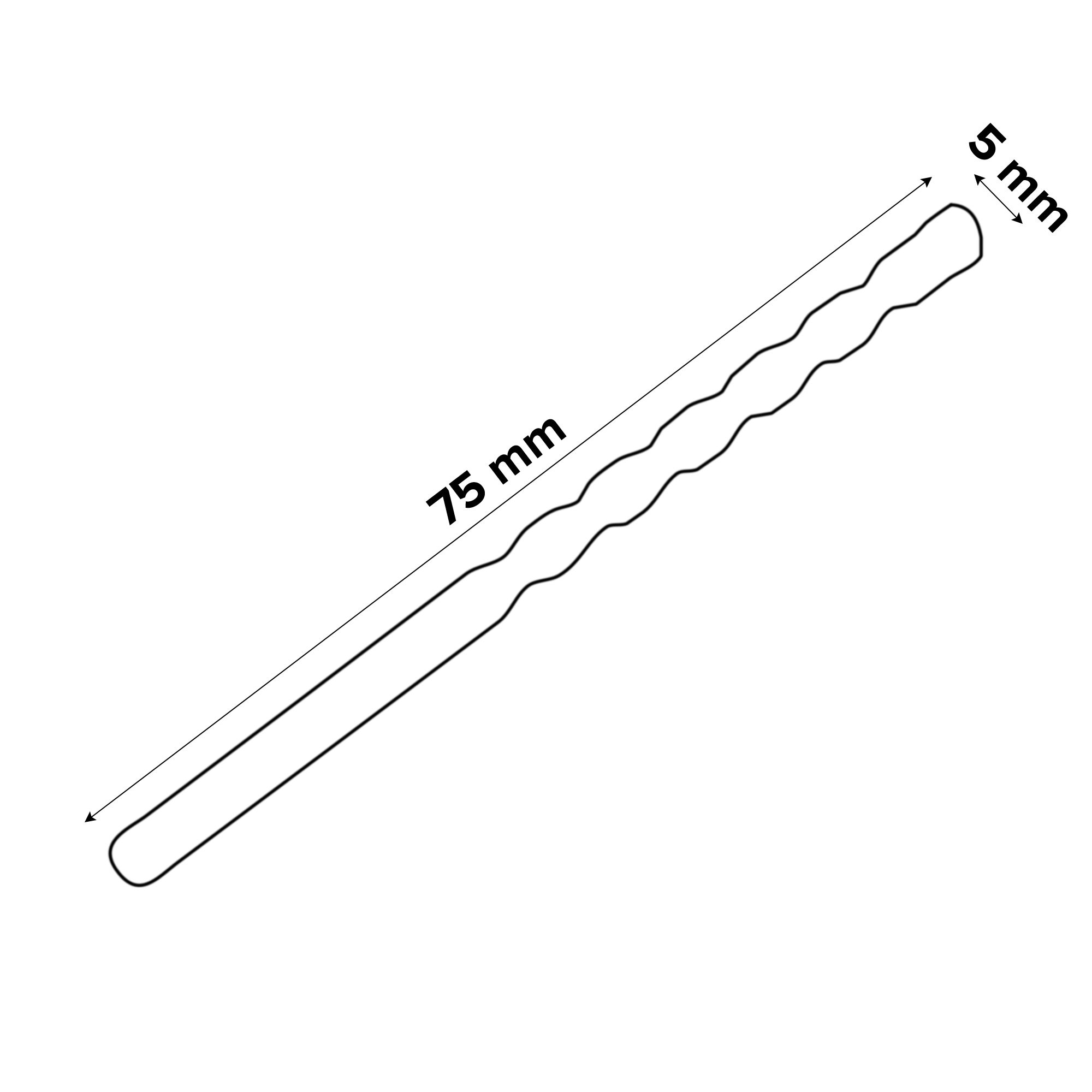 Universal Tile drill bit (Dia)5mm (L)75mm