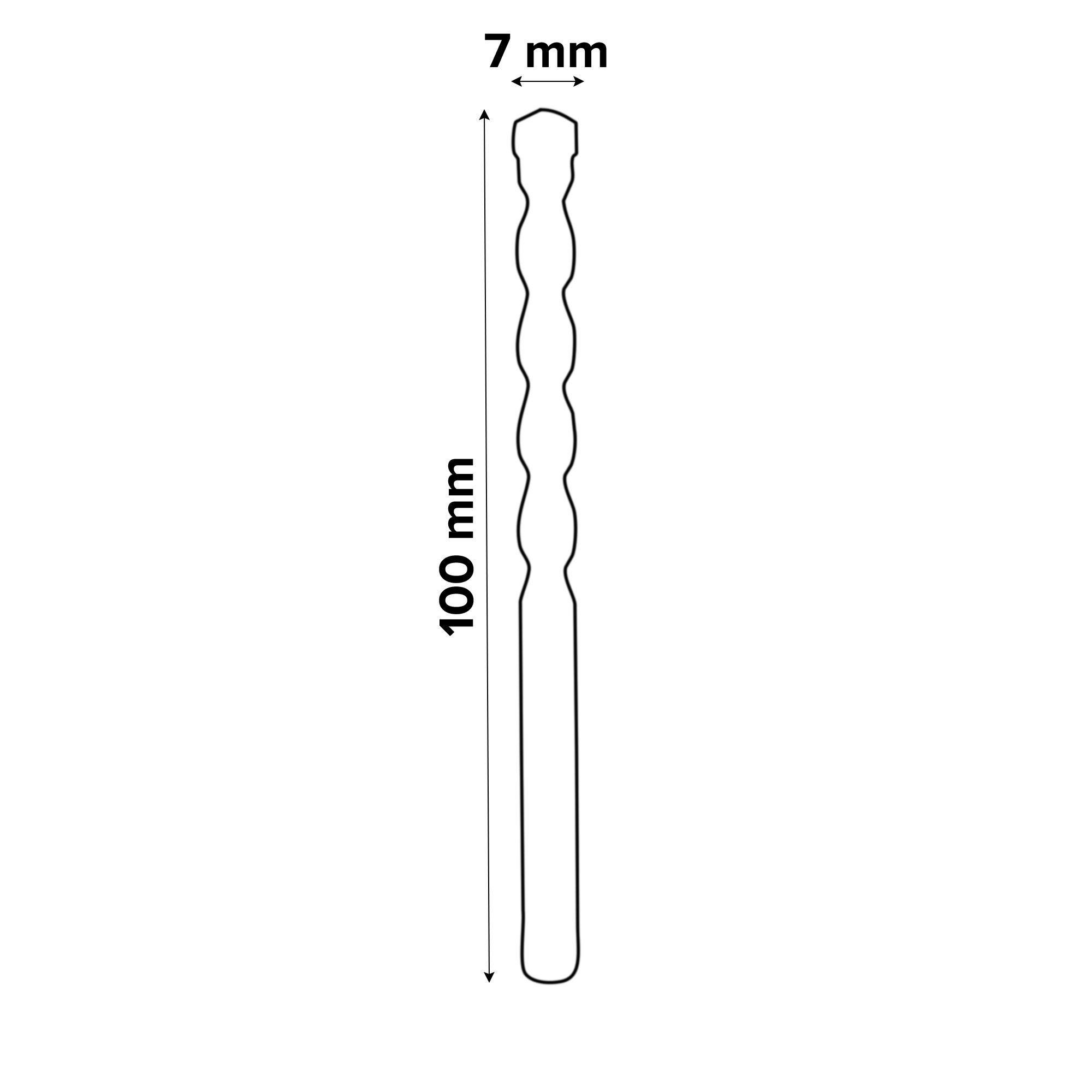 Universal Tile drill bit (Dia)7mm (L)100mm