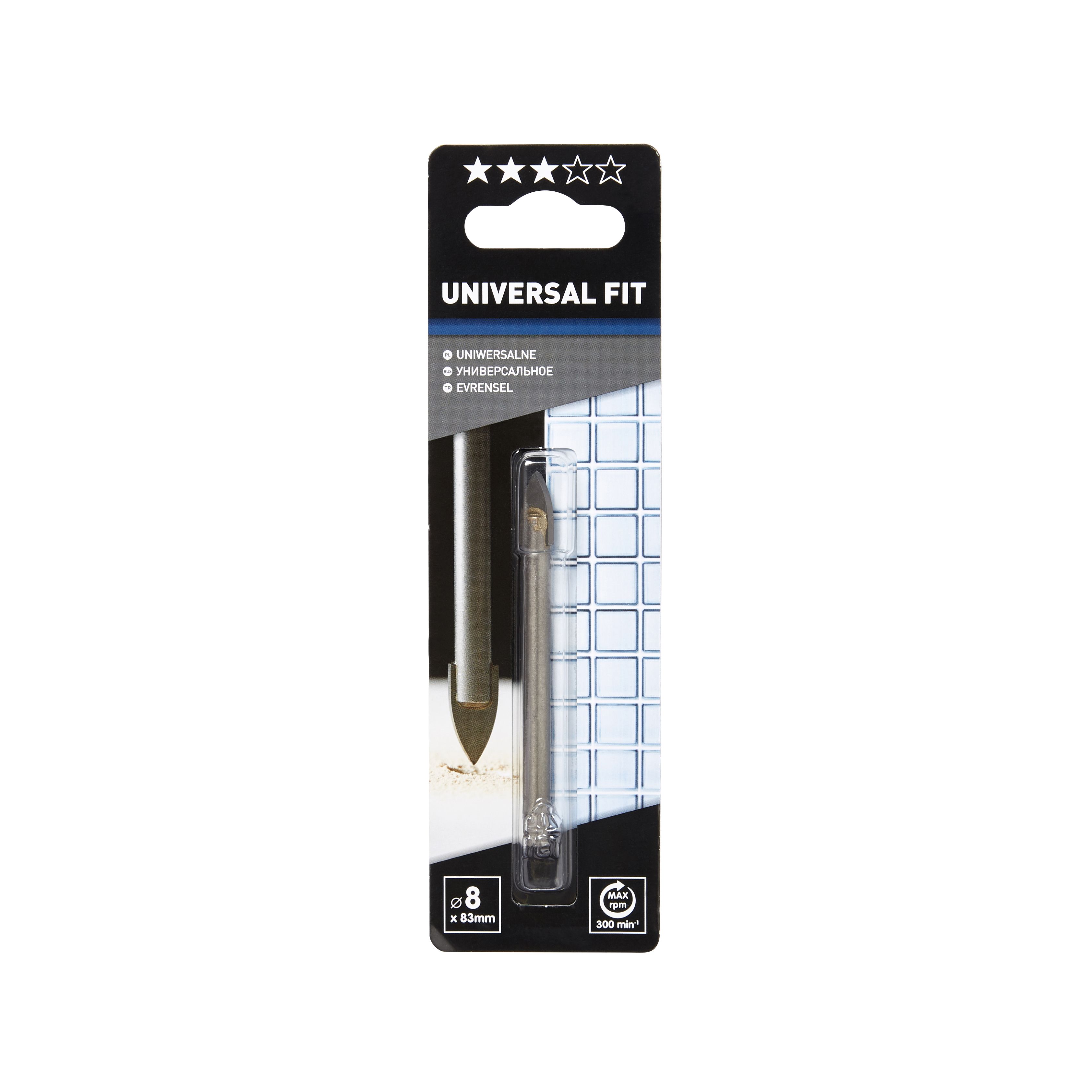 Universal Tile & glass drill bit (Dia)8mm (L)83mm