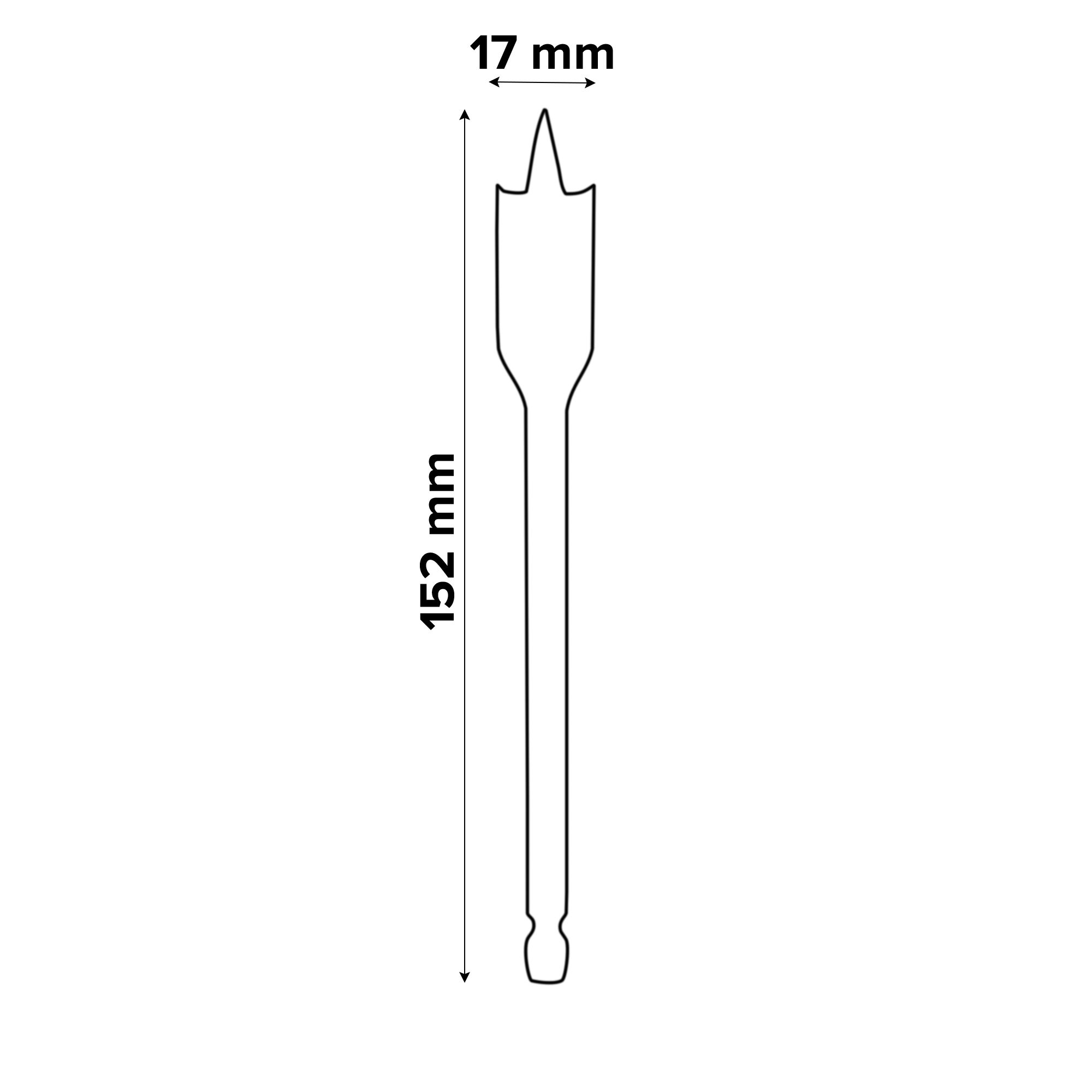 Universal Wood drill bit (Dia)17mm (L)152mm