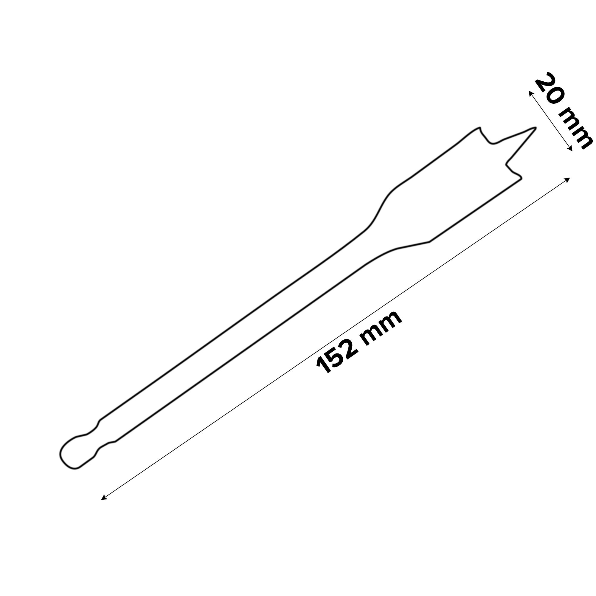 Universal Wood drill bit (Dia)20mm (L)152mm