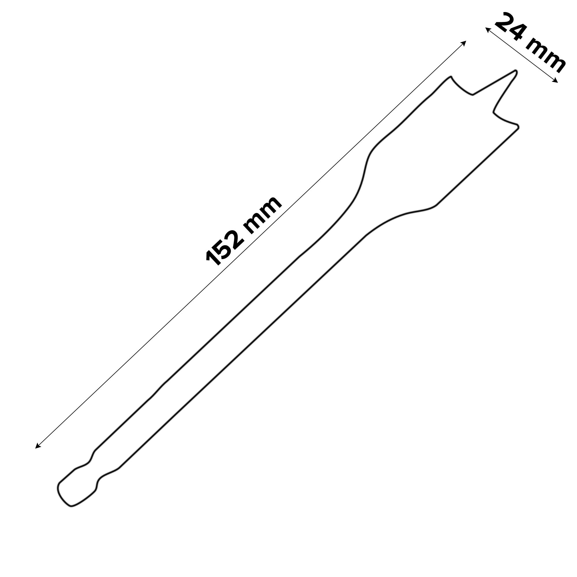 Universal Wood drill bit (Dia)24mm (L)152mm