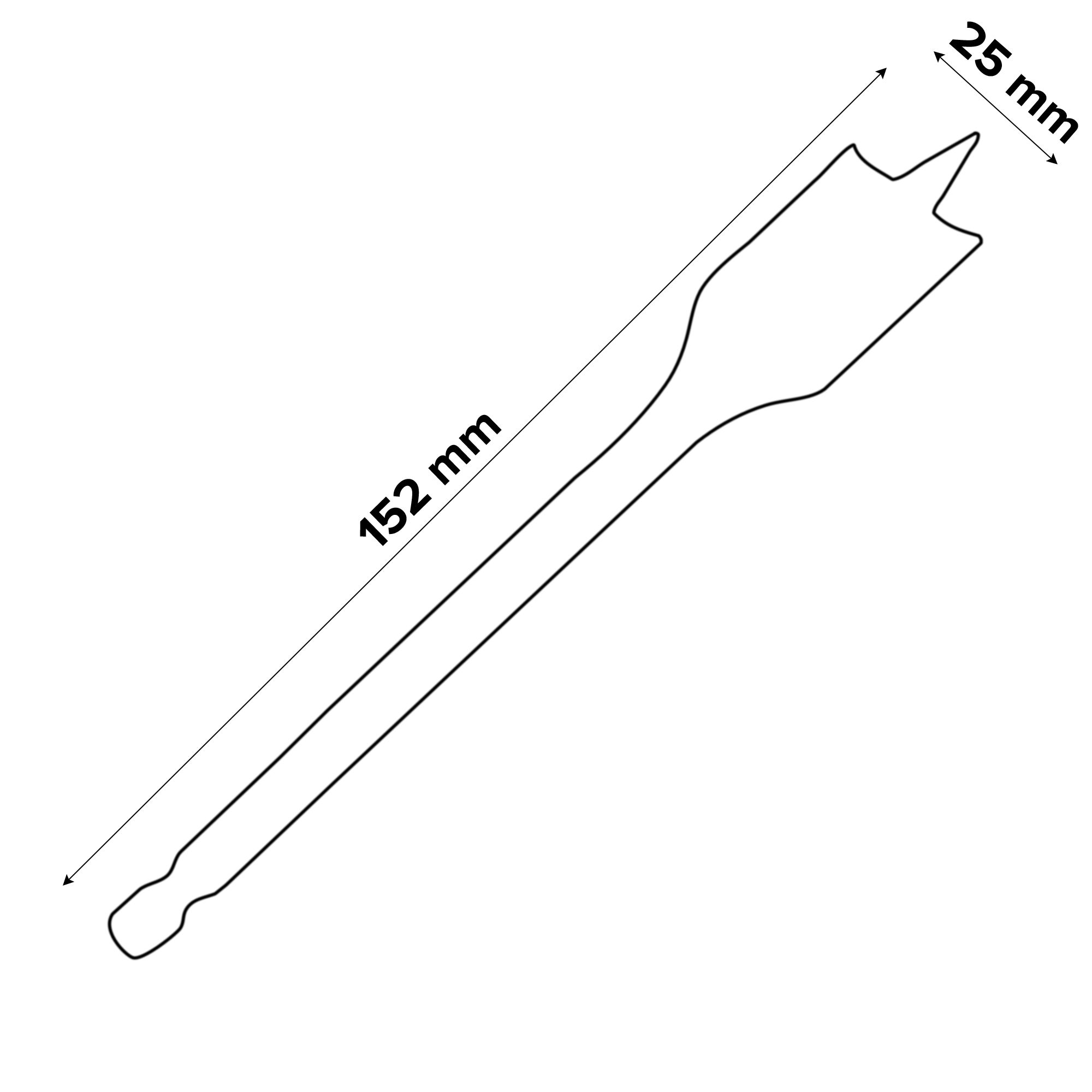 Universal Wood drill bit (Dia)25mm (L)152mm