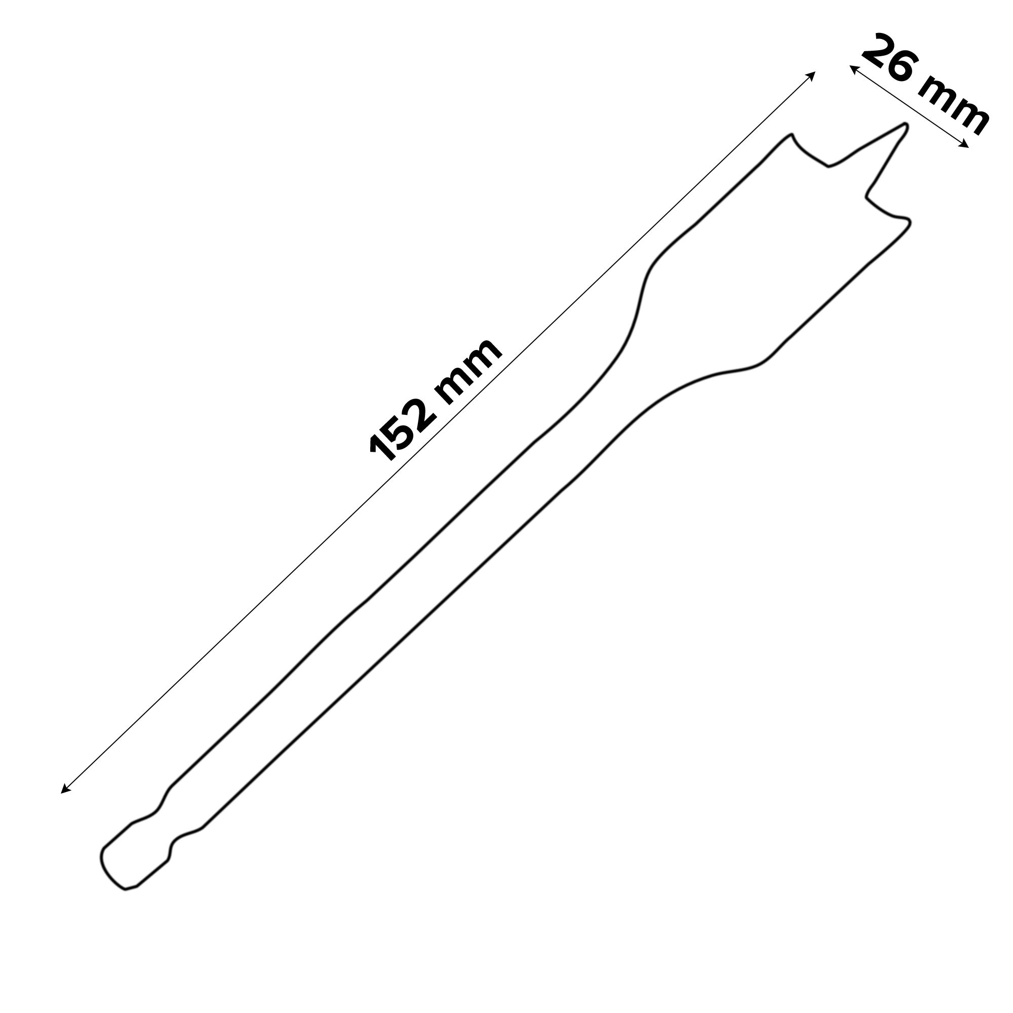 Universal Wood drill bit (Dia)26mm (L)152mm
