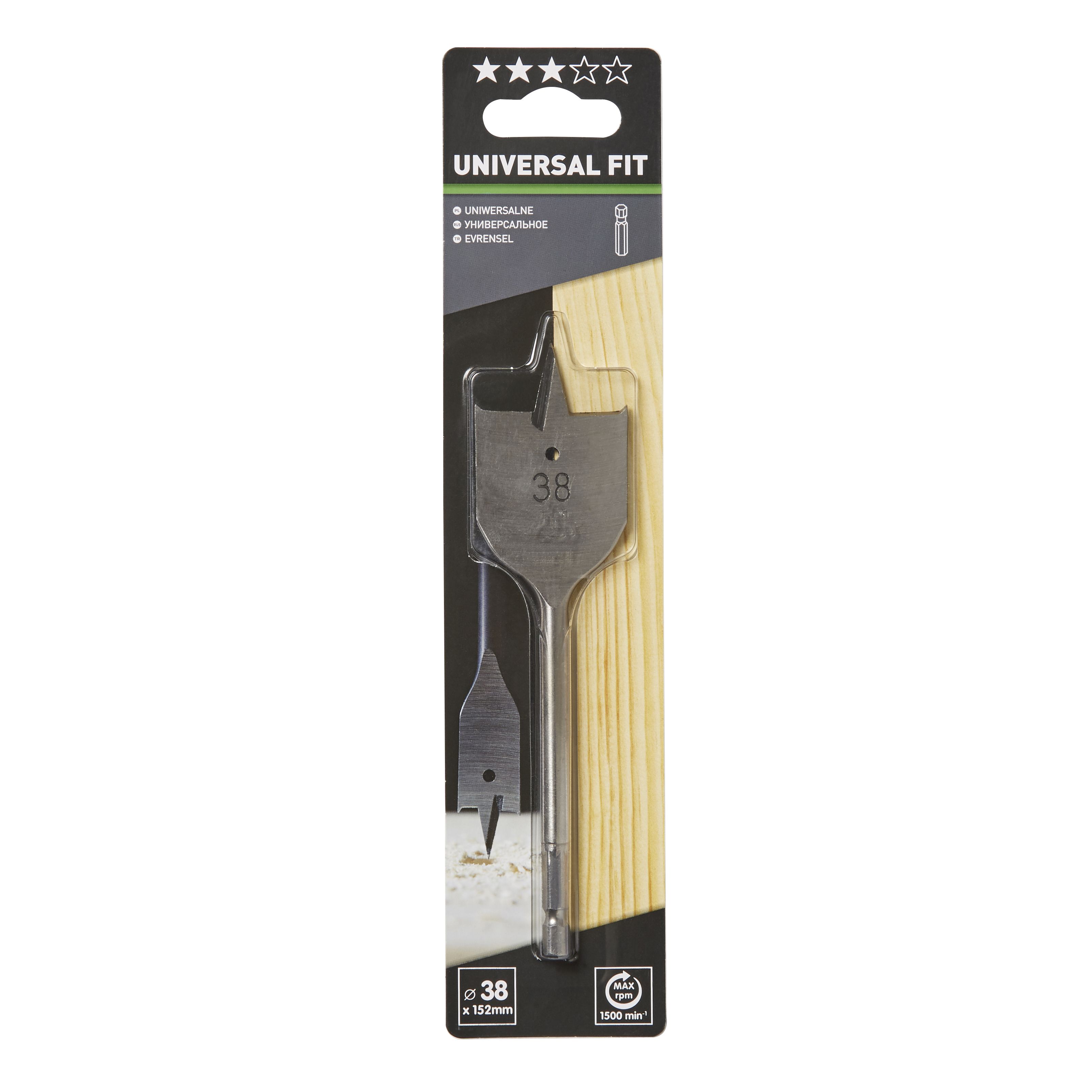 Universal Wood drill bit (Dia)38mm (L)152mm
