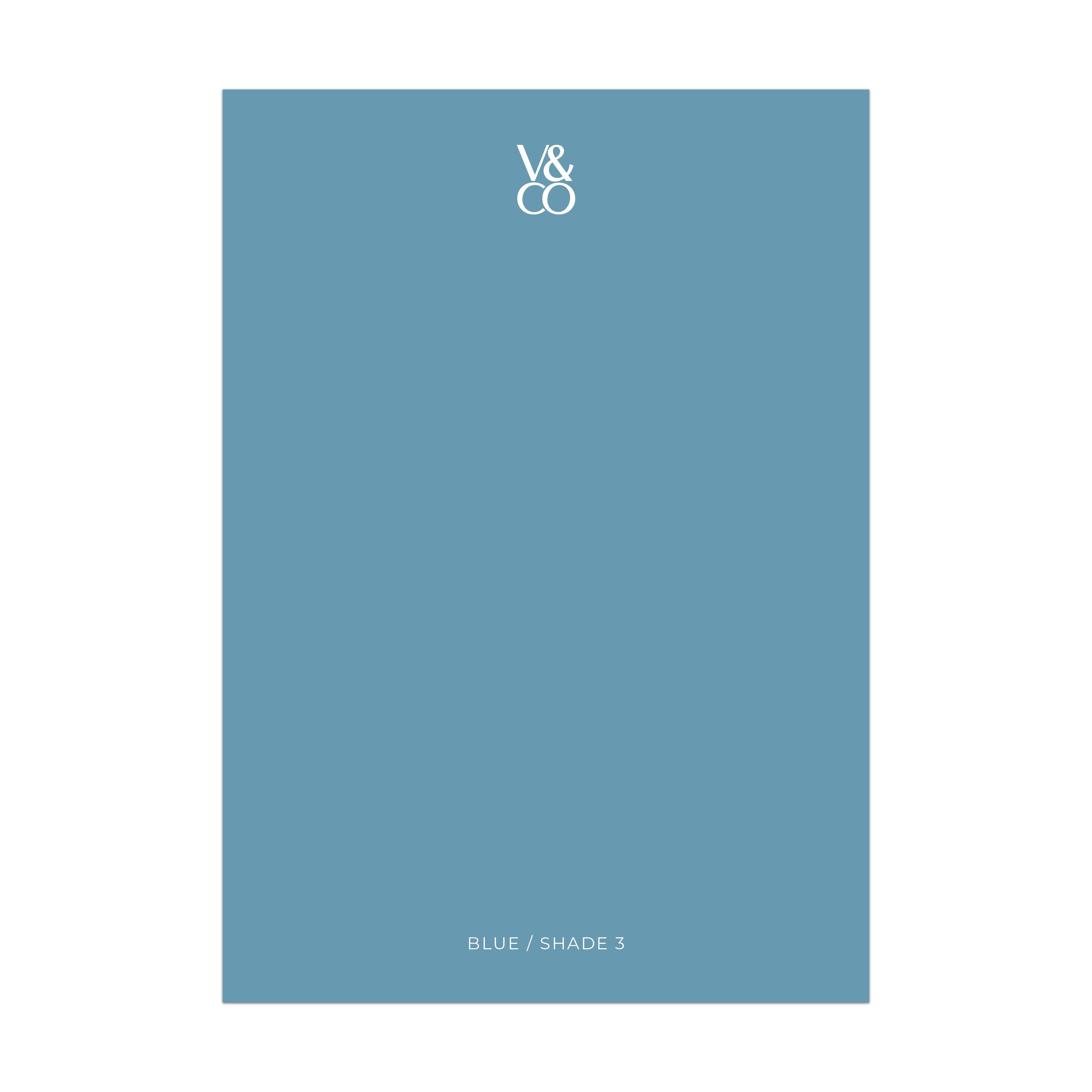 V&CO Blue Shade 3 Peel & stick Tester