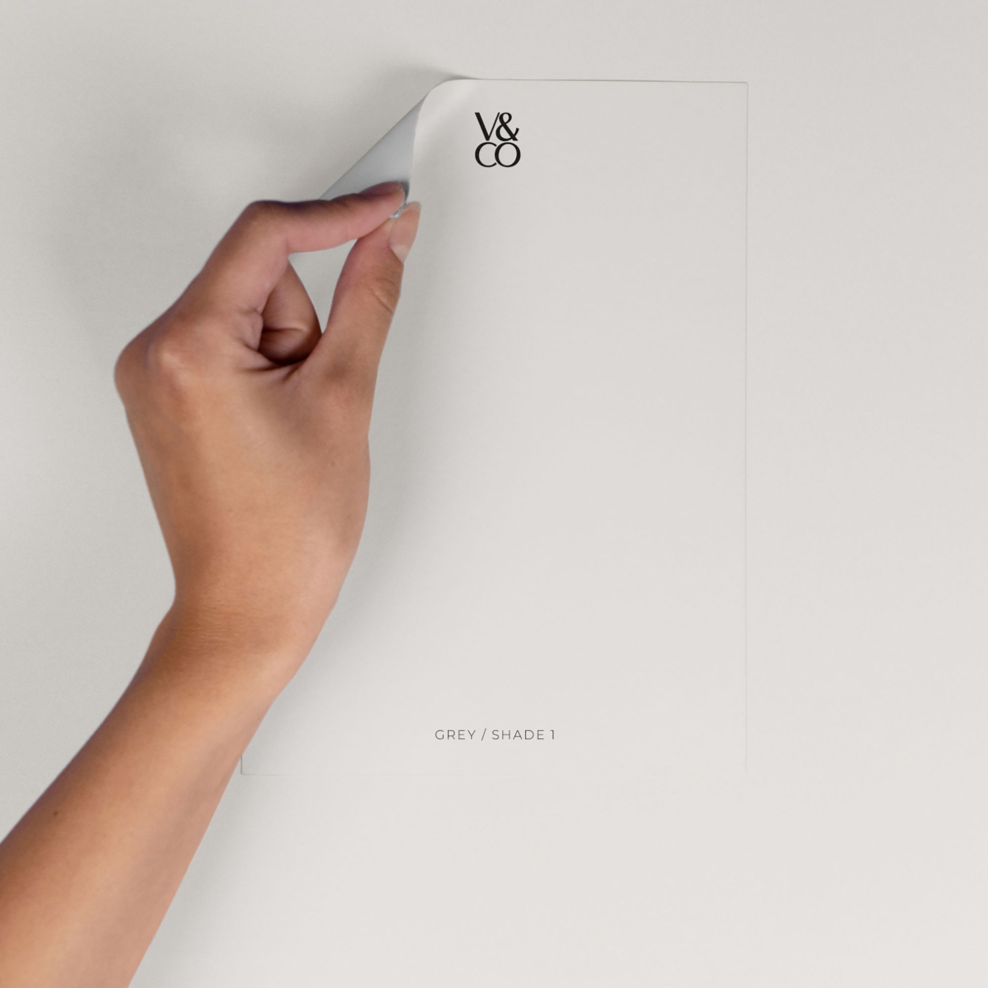 V&CO Grey Shade 1 Peel & stick Tester