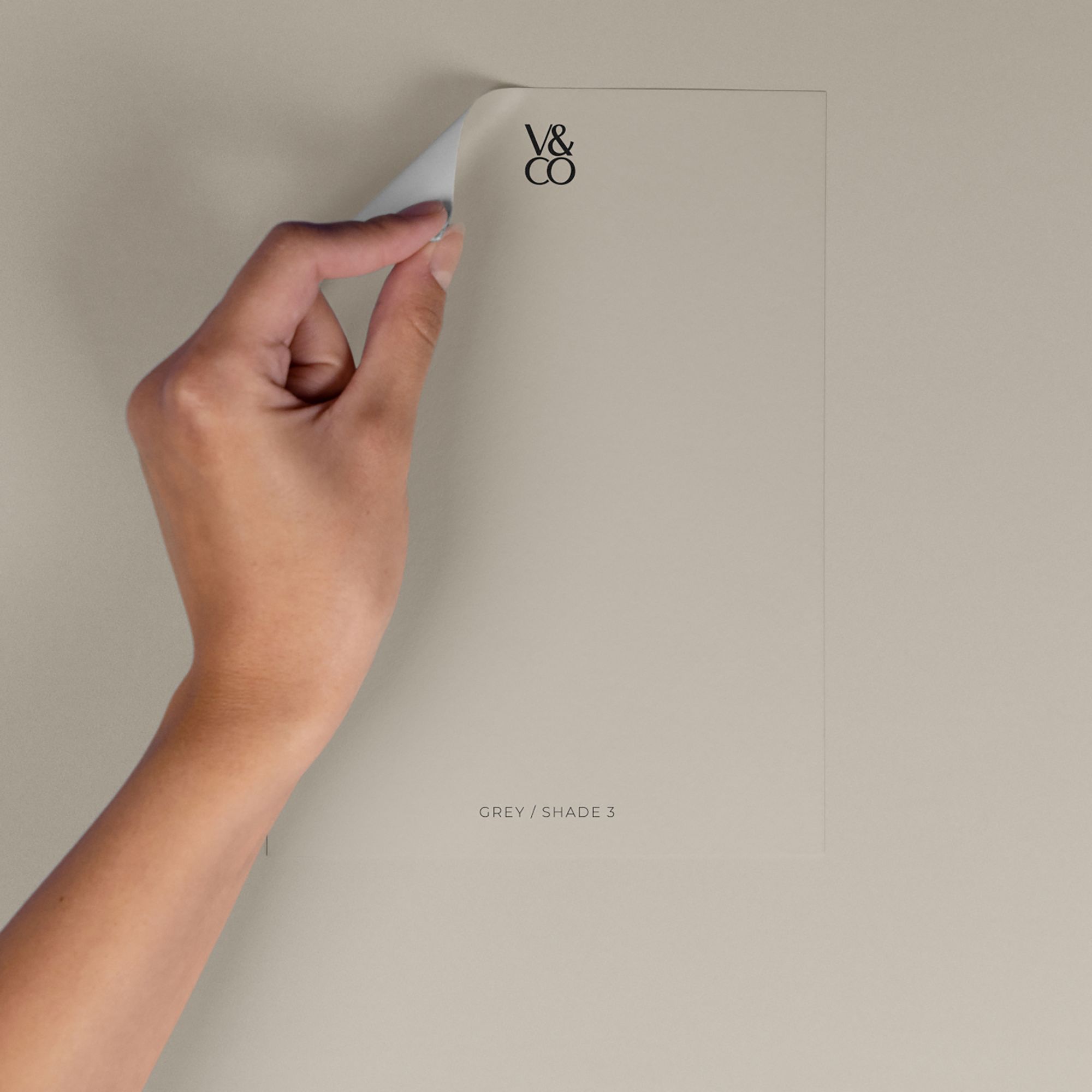 V&CO Grey Shade 3 Peel & stick Tester