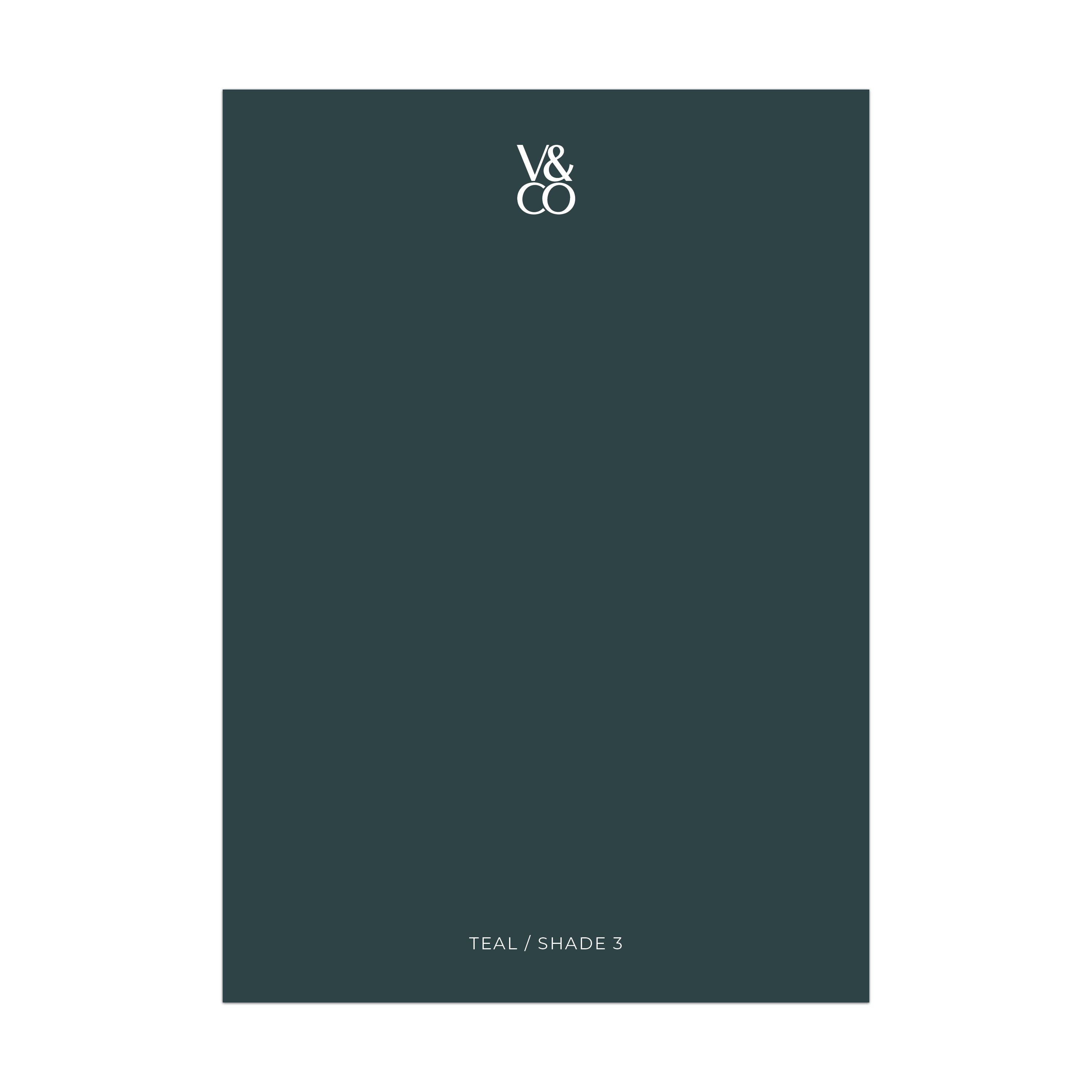 V&CO Teal Shade 3 Peel & stick Tester