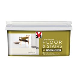 V33 Renovation Cotton Satin Floor & stair paint, 2L
