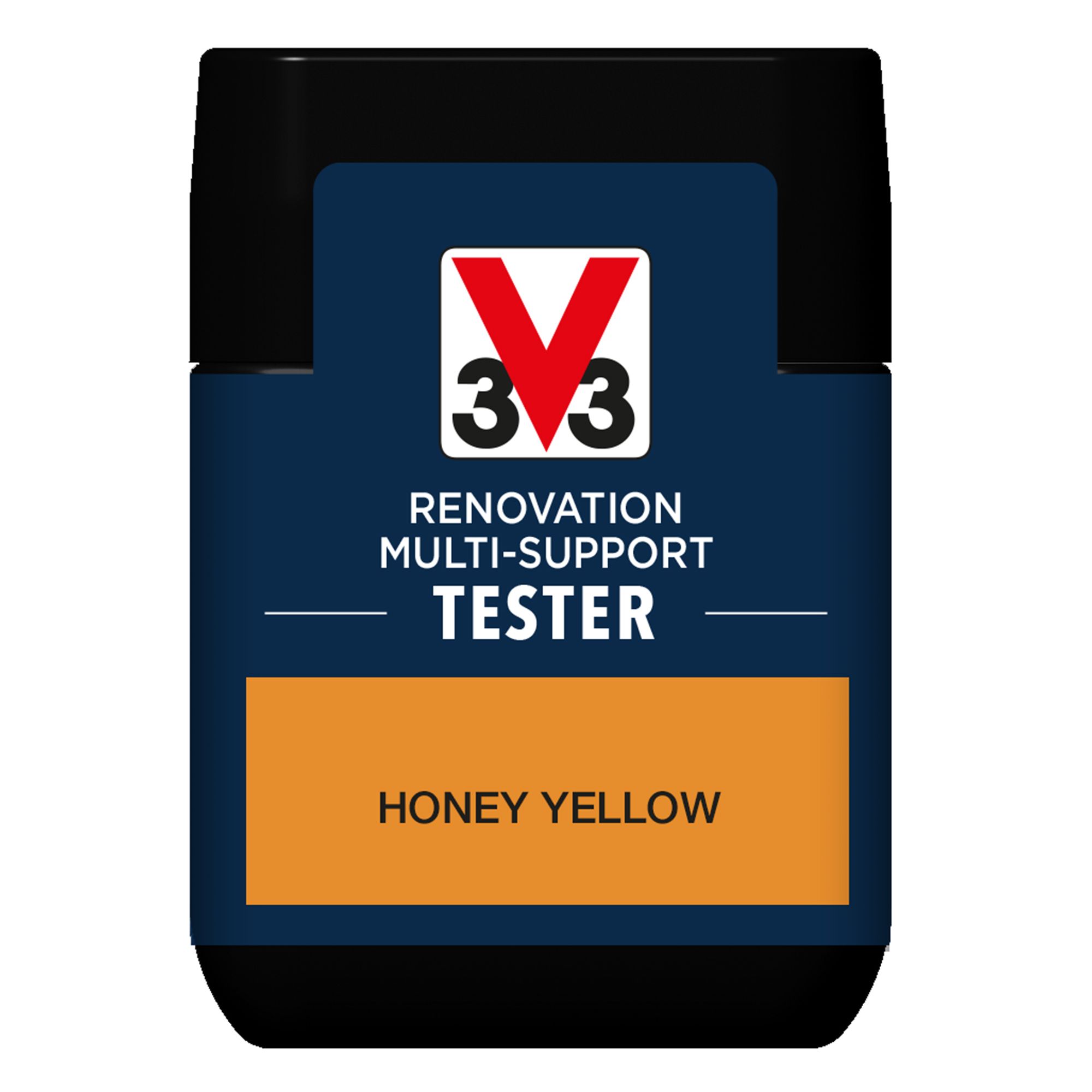 V33 Renovation Honey Yellow Satinwood Multi-surface paint, 50ml Tester pot