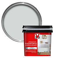V33 Renovation Soft Grey Satinwood Radiator & appliance paint, 750ml