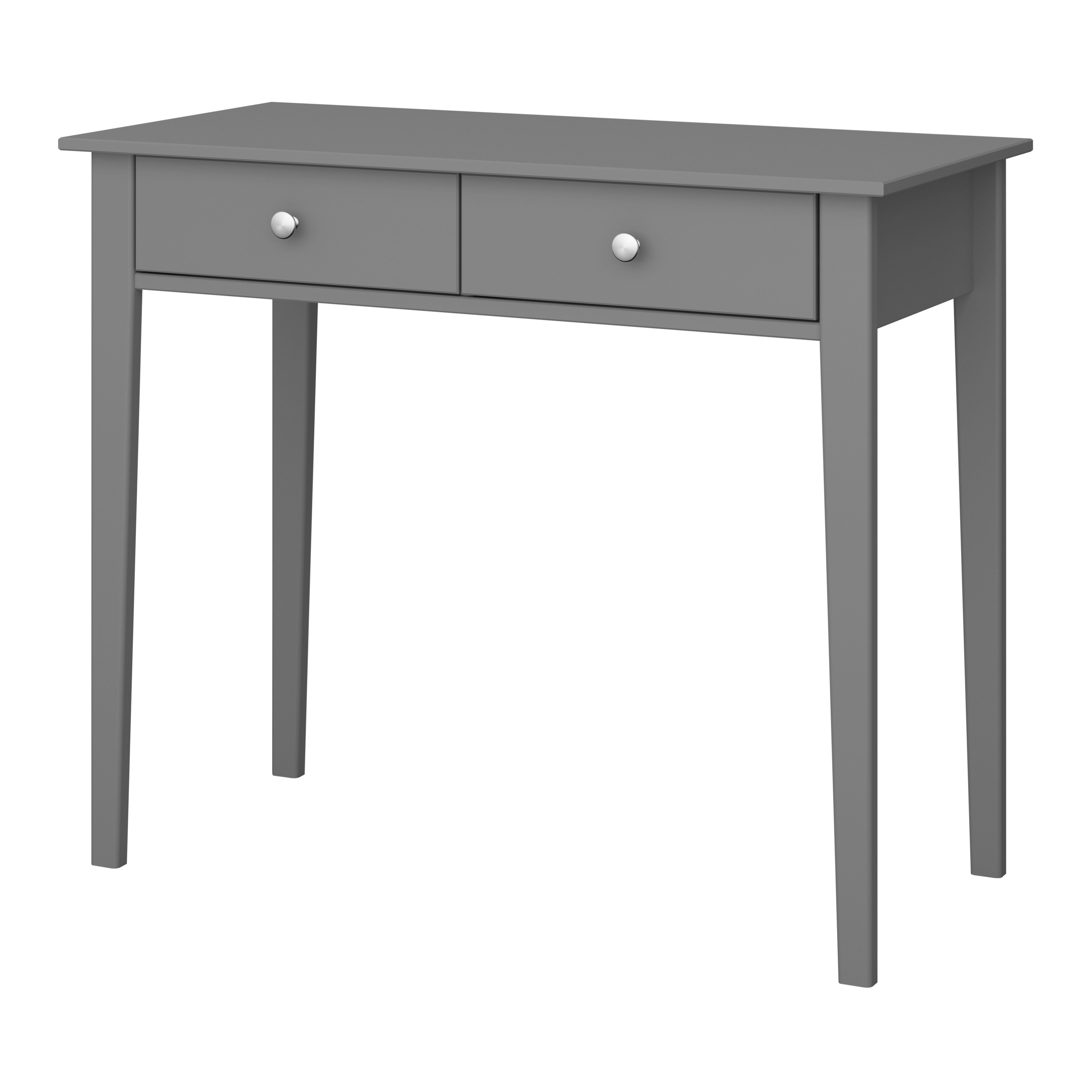 Valenca Satin grey Dressing table (H)76.5cm (W)100cm (D)45cm