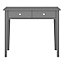 Valenca Satin grey Dressing table (H)76.5cm (W)100cm (D)45cm