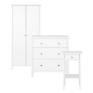 Valenca White 3 piece Bedroom furniture set