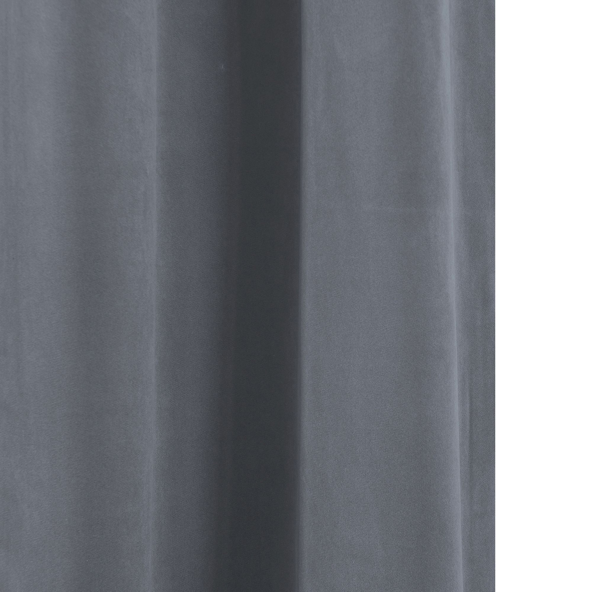 Valgreta Deep navy Velvet Lined Eyelet Curtain (W)167cm (L)228cm, Pair