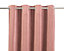 Valgreta Pink Velvet Lined Eyelet Curtain (W)16.7cm (L)18.3cm, Pair