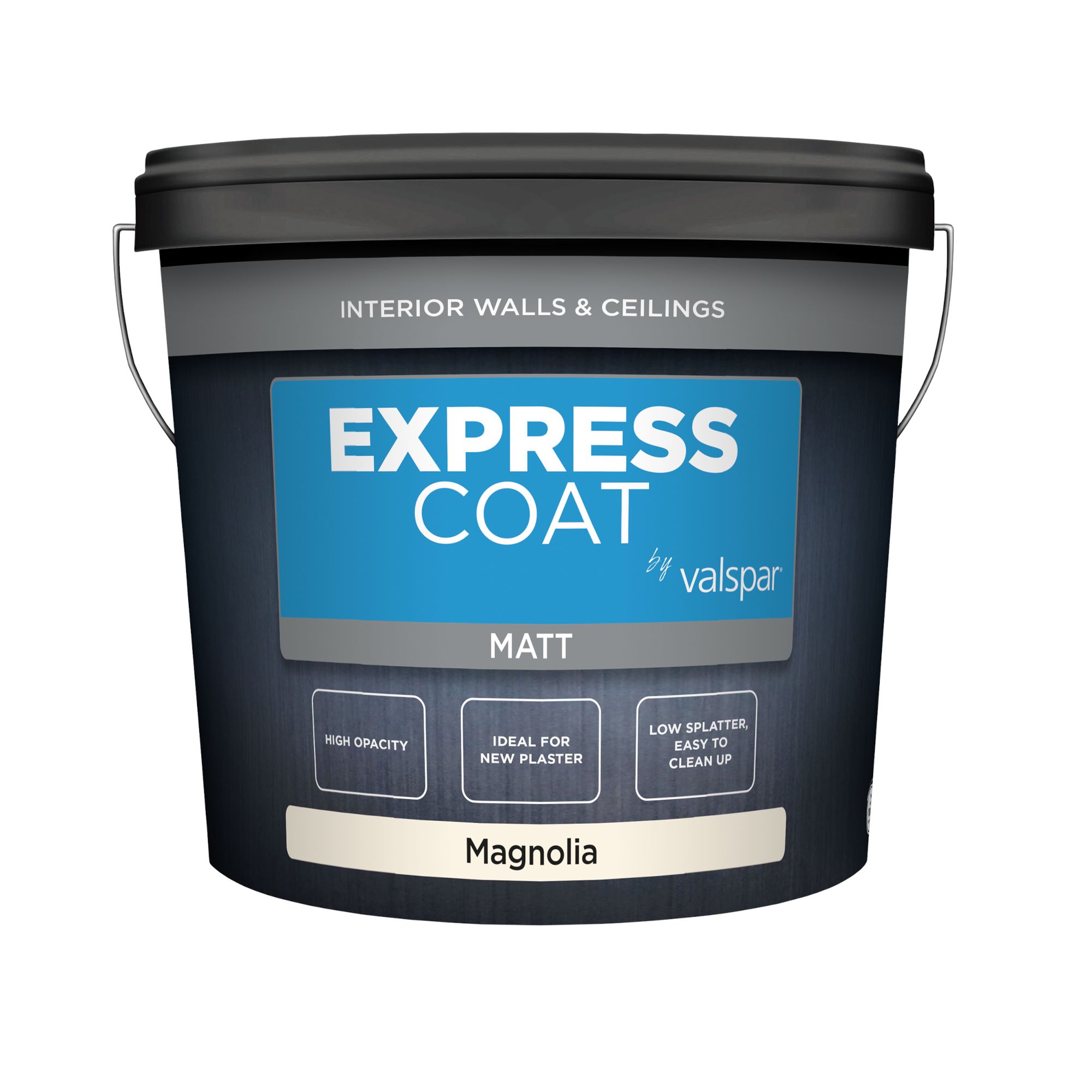 Valspar Express Coat Magnolia Matt Wall paint, 10L
