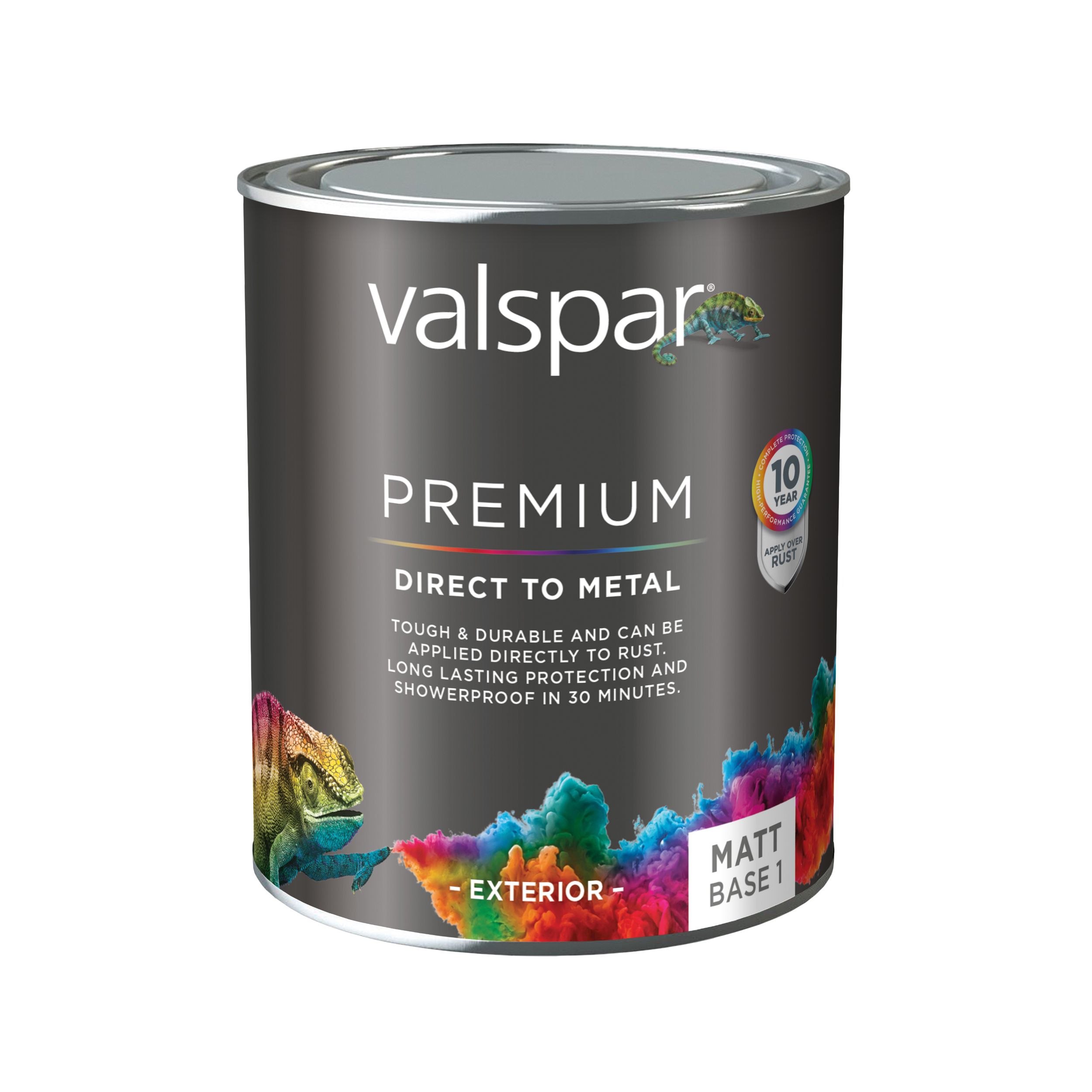 Valspar Premium Direct to Metal Exterior Metal Matt Basecoat, Base A, 750ml