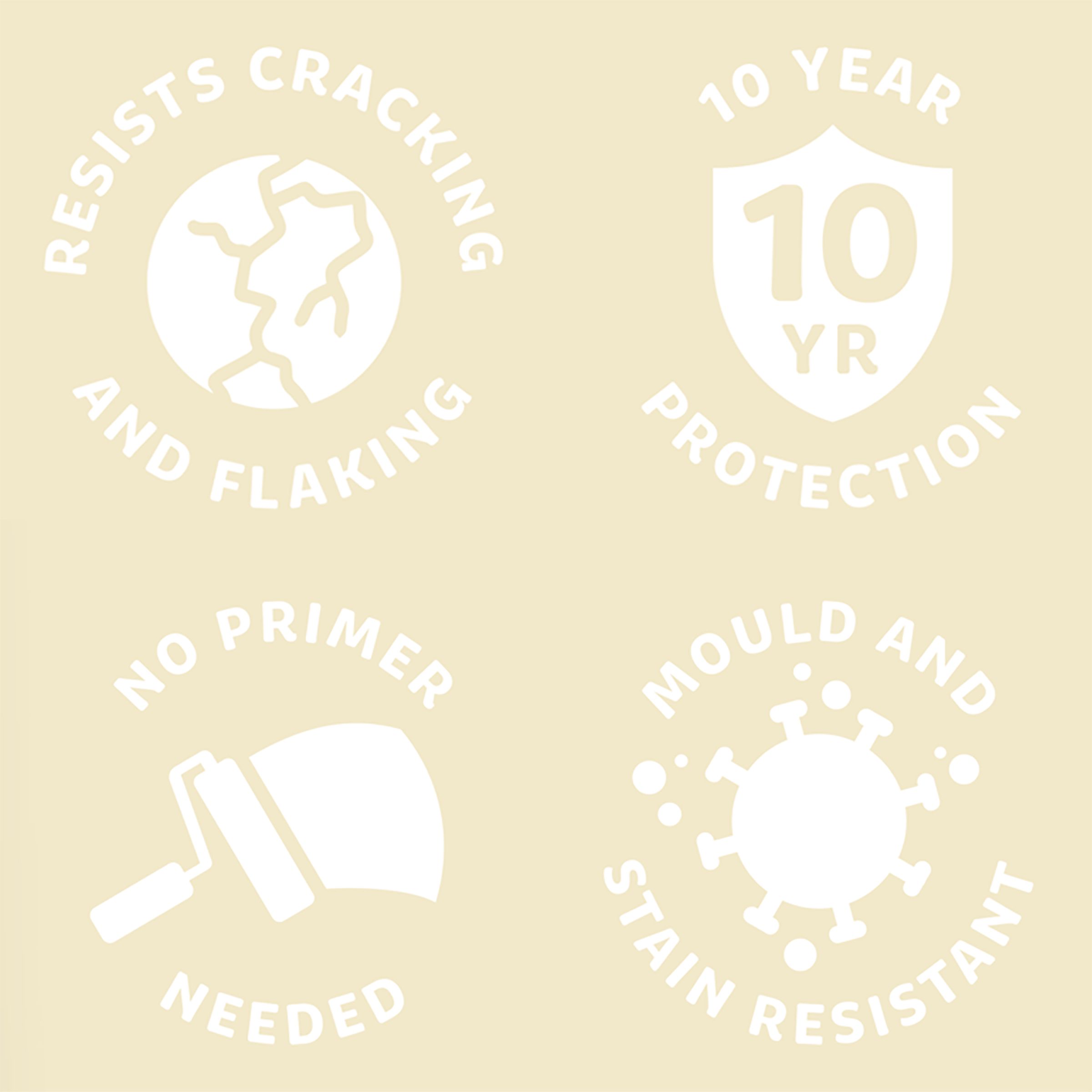 Valspar Premium Exterior uPVC & composite Multi-surface Satin Paint, Base 1, 750ml