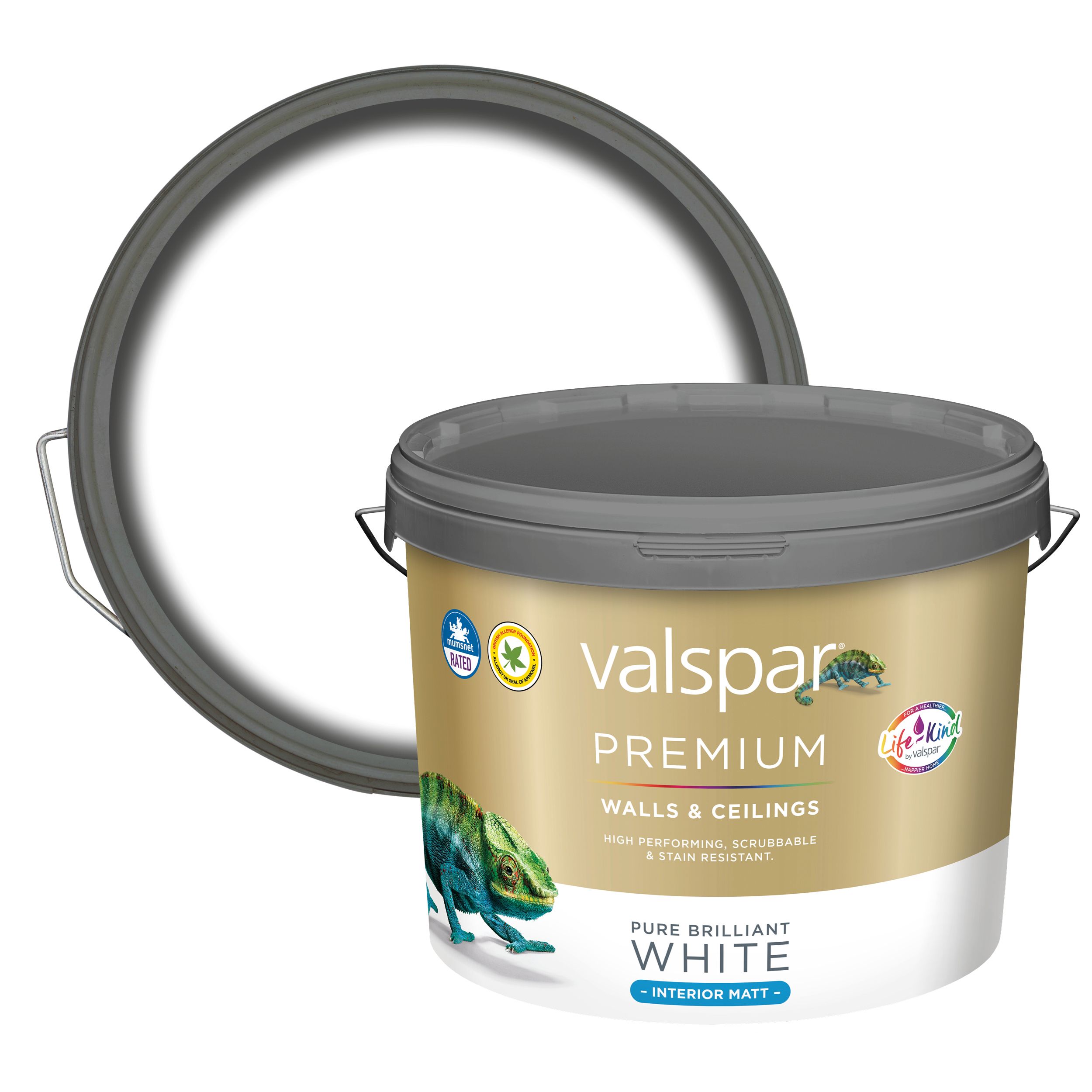 Valspar Premium Walls & Ceilings Pure Brilliant White Matt Emulsion