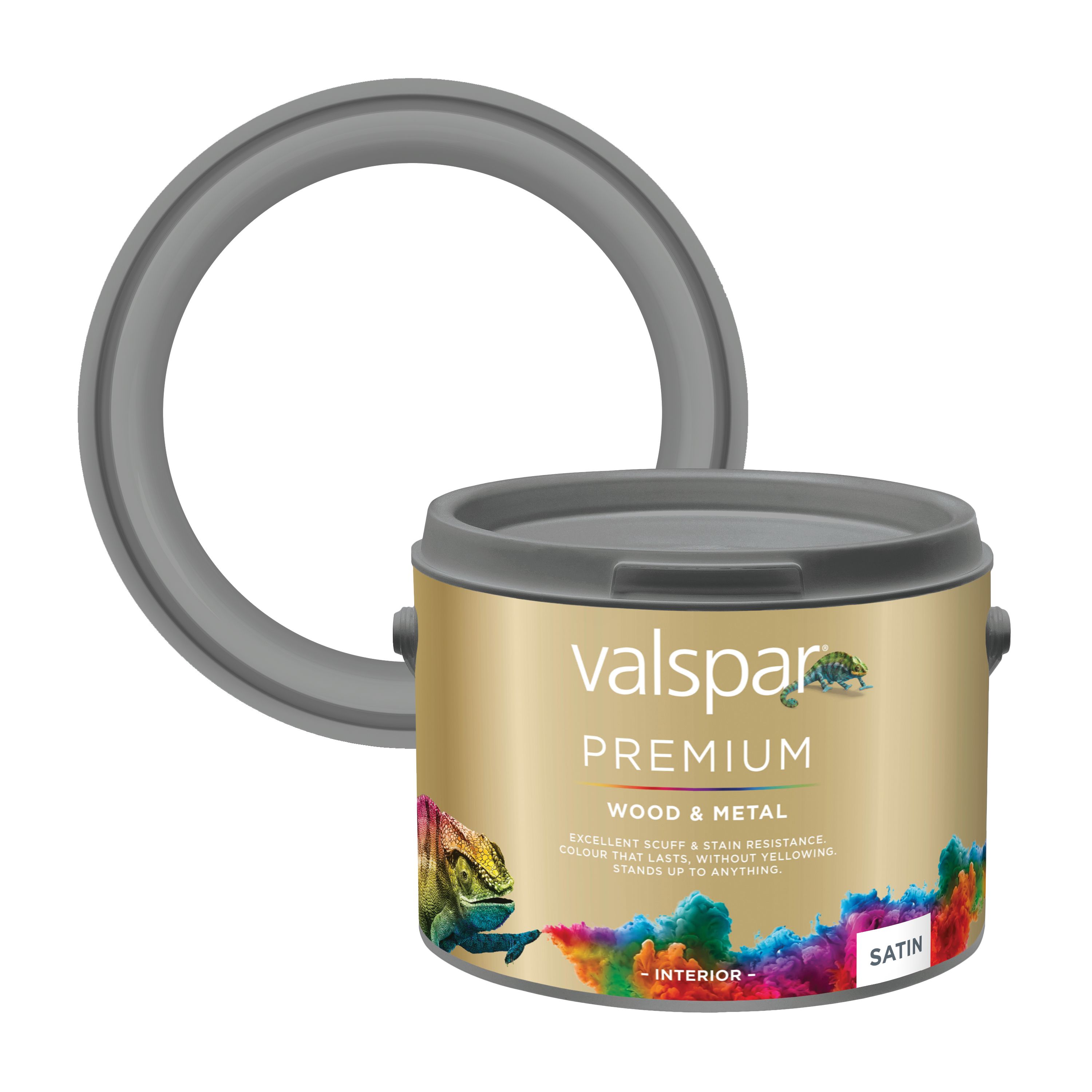 Valspar Premium Wood & Metal Interior Satinwood Basecoat, Base C, 2.5L