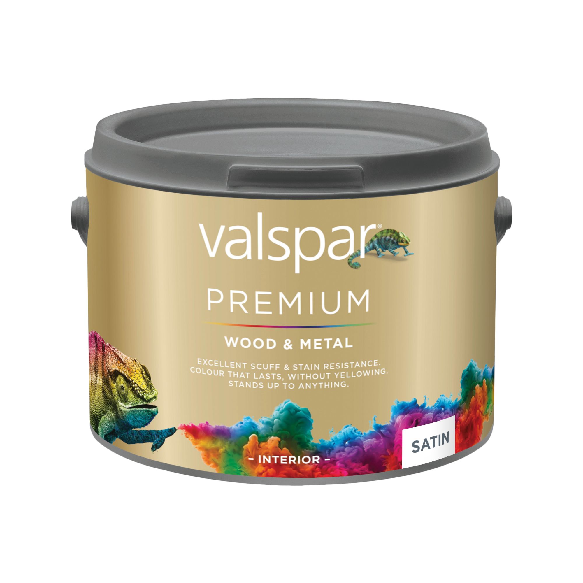 Valspar Premium Wood & Metal Interior Satinwood Basecoat, Base C, 2.5L
