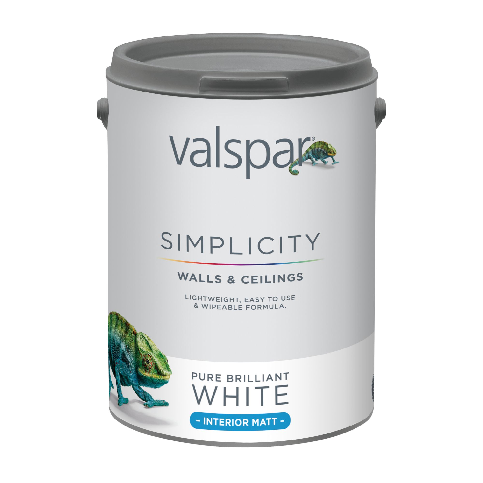 Valspar Simplicity Walls & Ceilings Pure Brilliant White Matt Emulsion paint, 5L