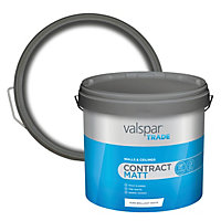 Valspar Trade Contract Pure Brilliant White Matt Emulsion paint, 12L