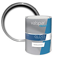 Valspar Trade Pure brilliant white Gloss Metal & wood paint, 5L