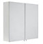 Varese White Mirrored Cabinet (W)600mm (H)550mm