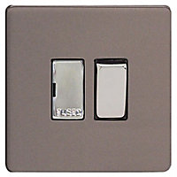 Varilight 13A Slate grey Switched Fused connection unit