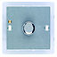 Varilight Silver Flat profile Single 2 way Screwless Dimmer switch