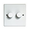 Varilight White Double 2 way Dimmer switch