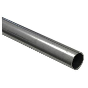 Varnished Cold-pressed steel Round Tube, (L)1m (Dia)12mm