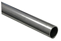 Varnished Cold-pressed steel Round Tube, (L)1m (Dia)14mm (T)1mm