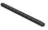 Varnished Hot-rolled steel Twisted Round Round bar, (L)2m (Dia)6mm