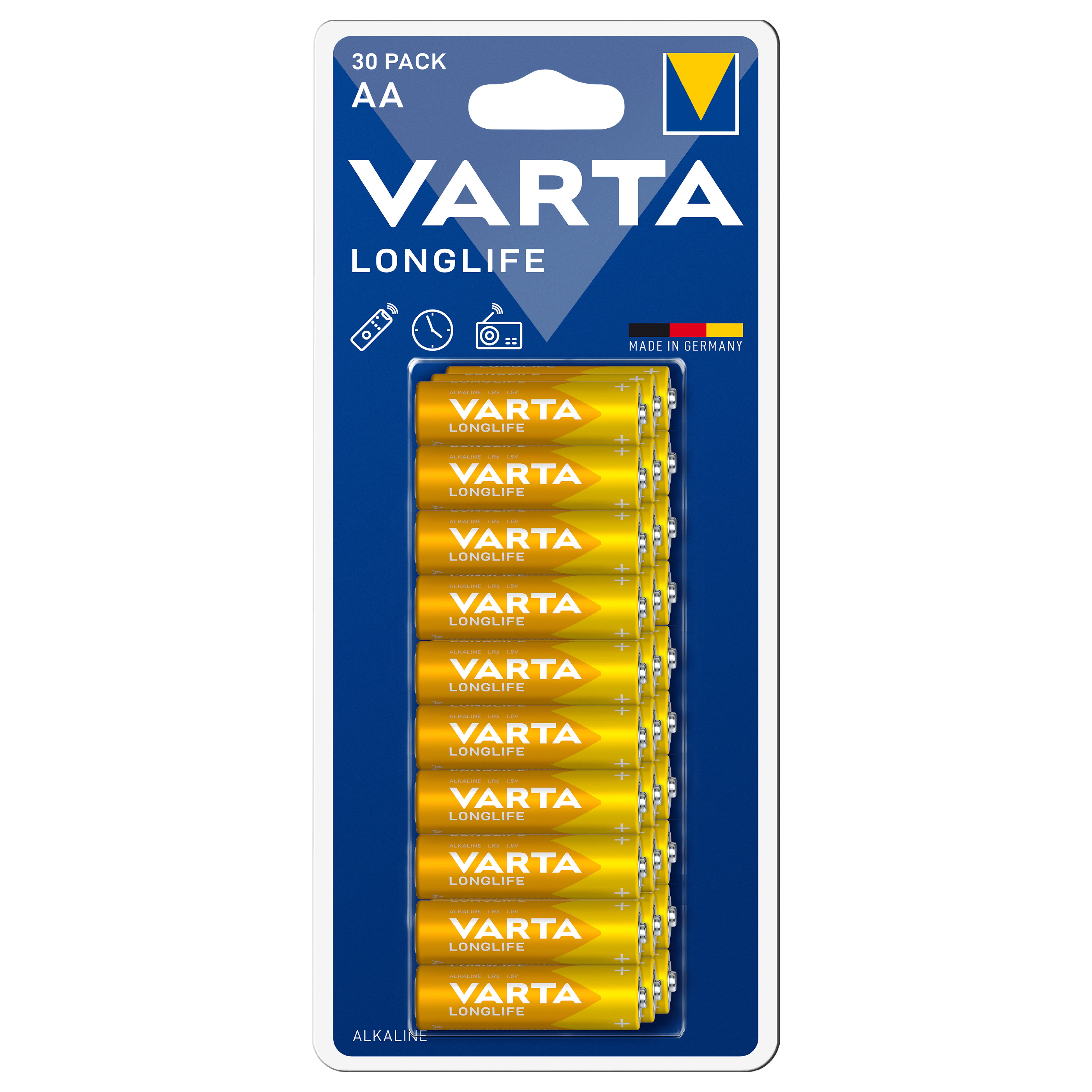 Varta 1.5V 2.8 Batteries, Pack of 30