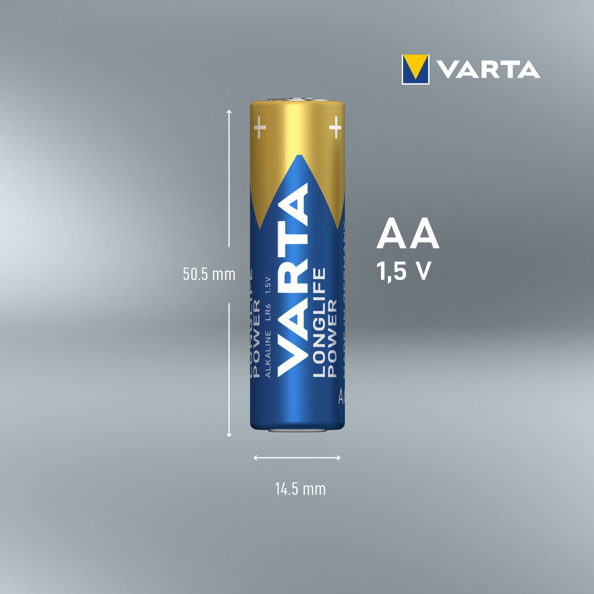 Varta 1.5V 2970mAh Batteries, Pack of 12