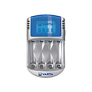 Varta Battery charger with batteries with 4x AA pre-charged Ni-MH 2600 mAh batteries, 1x car adaptor